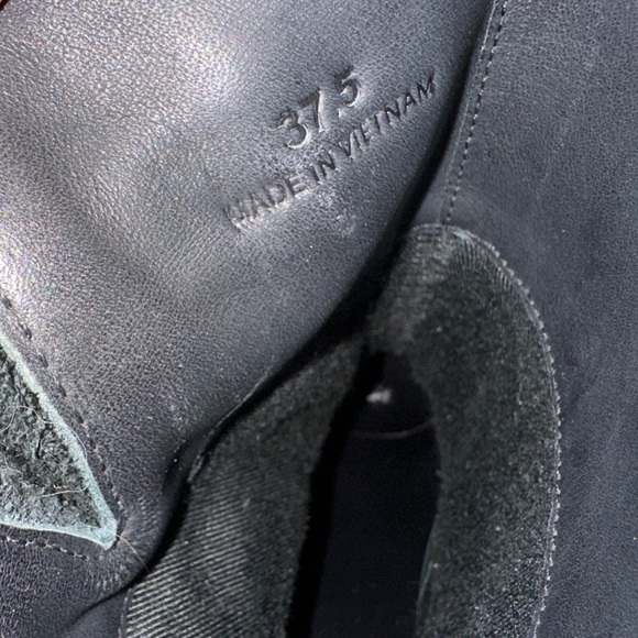 Rag & Bone Leather Buckle Short Moto Boots Size 37.5 - Picture 9 of 11